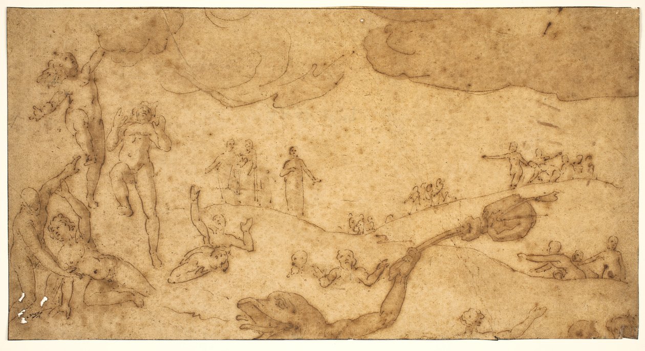 Scene from the Hell of the Greedy by Federico Zuccaro
