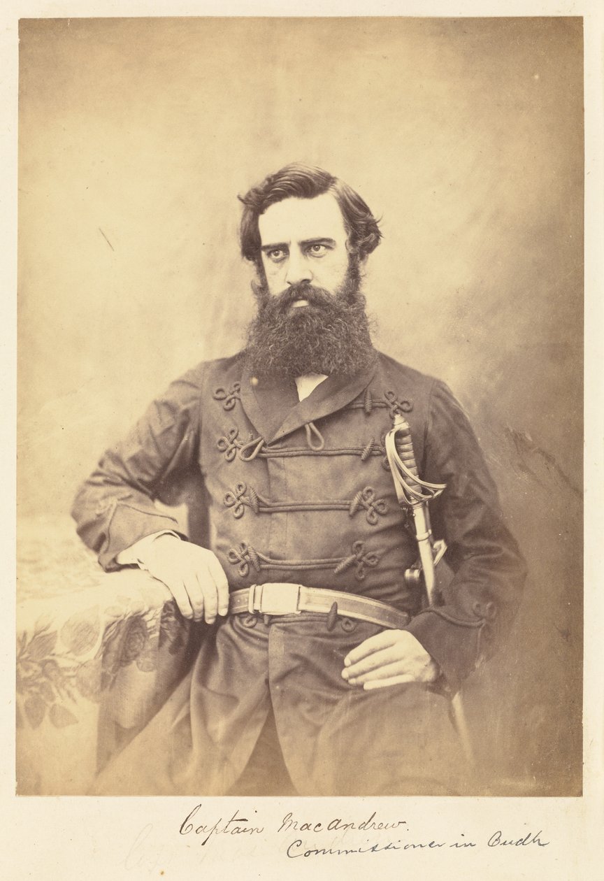 Captain MacAndrew. Commissioner in Oudh by Felice Beato