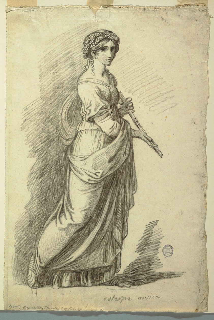 Euterpe, Muse of Lyric Poetry by Felice Giani