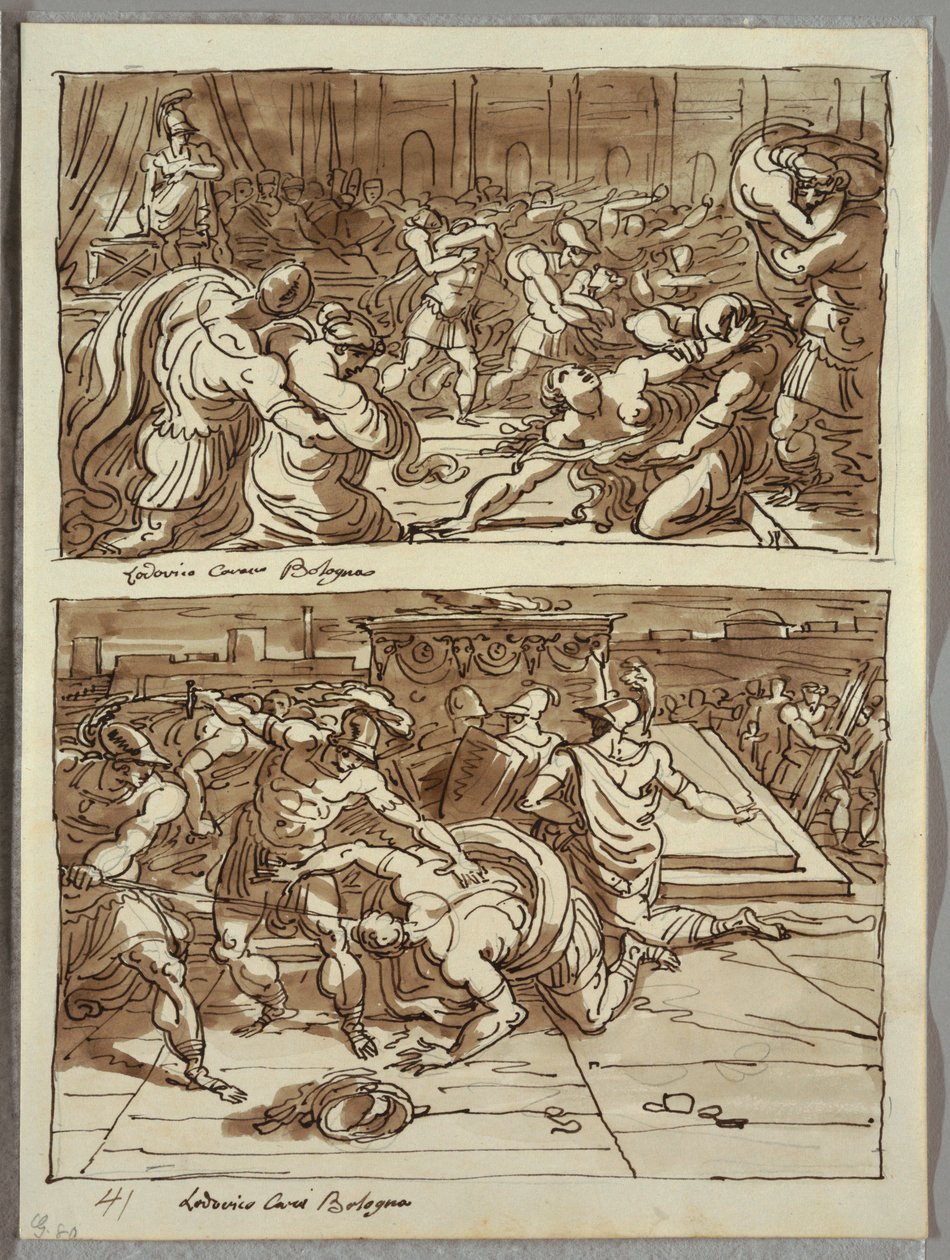 The Rape of the Sabines by Felice Giani