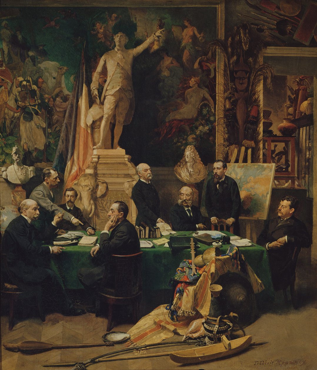The Colonial Delegates and Jules Ferry by Felix Regamey
