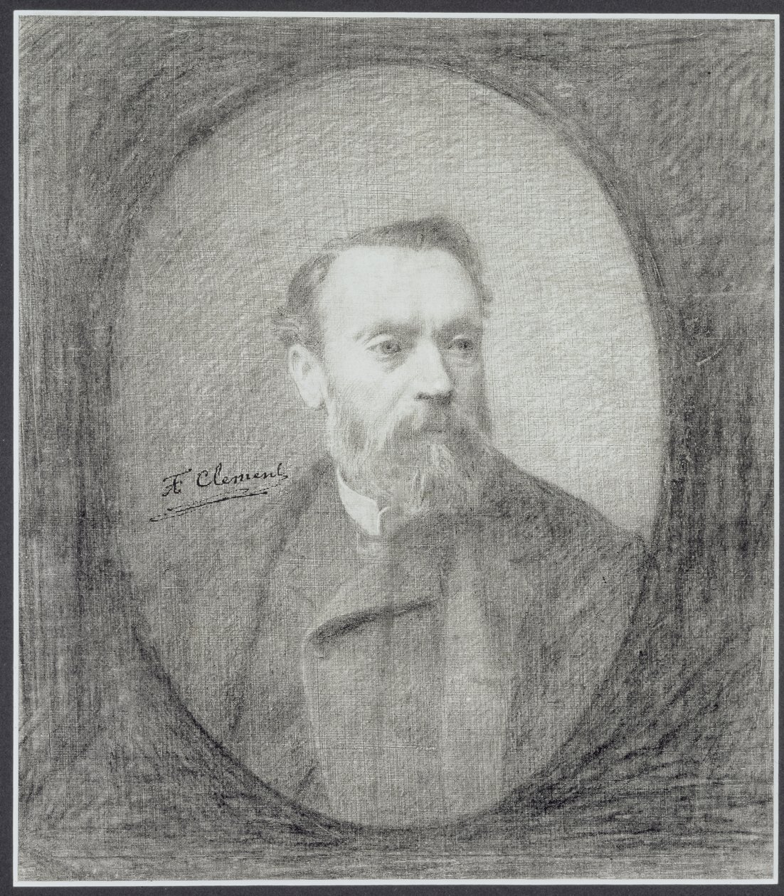 Self Portrait by Felix Auguste Clement
