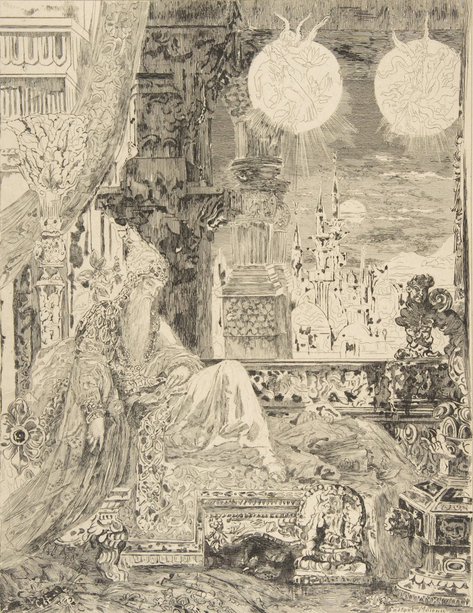 The Dream of an Inhabitant of the Mogul by Felix Bracquemond