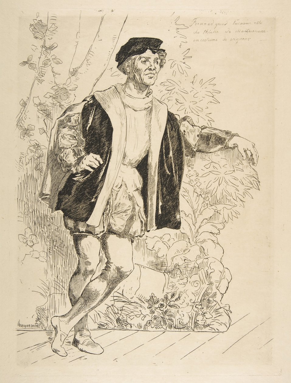 Portrait of Fernand by Felix Bracquemond