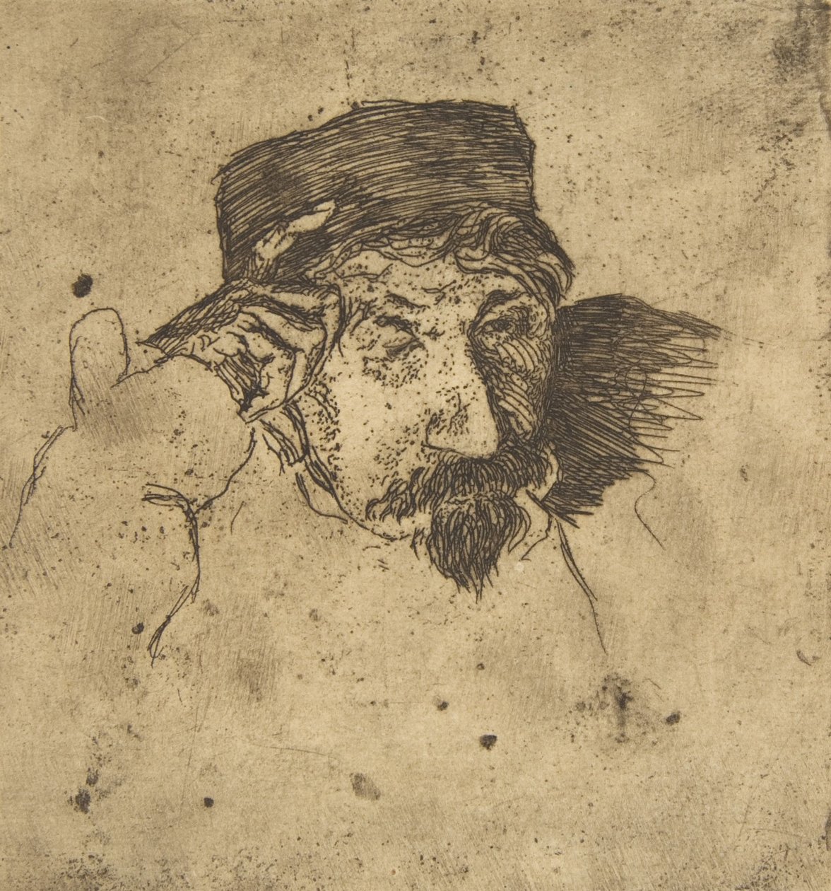 Sketch of Joseph Guichard by Felix Bracquemond