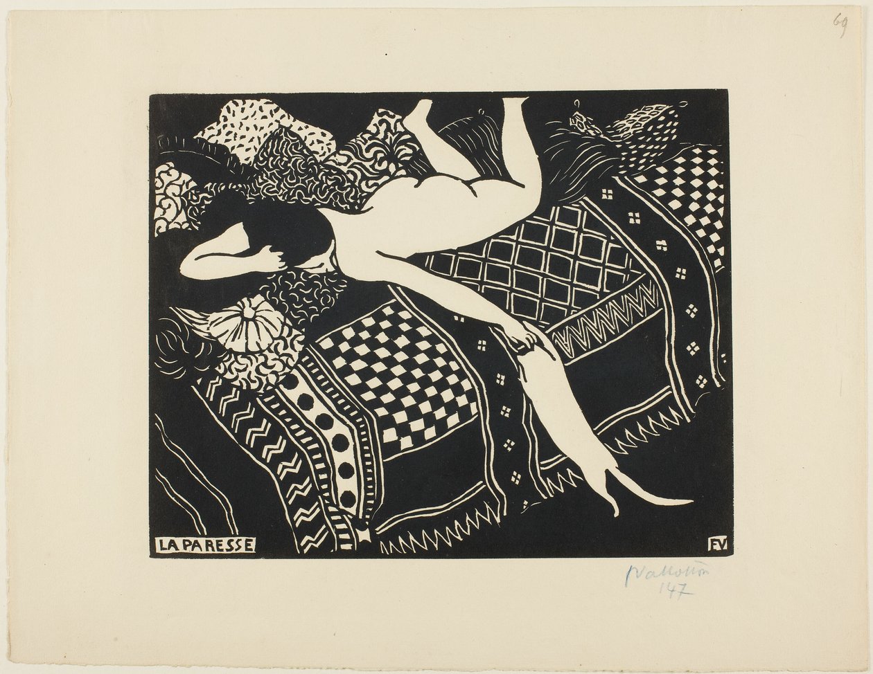 Laziness by Felix Edouard Vallotton