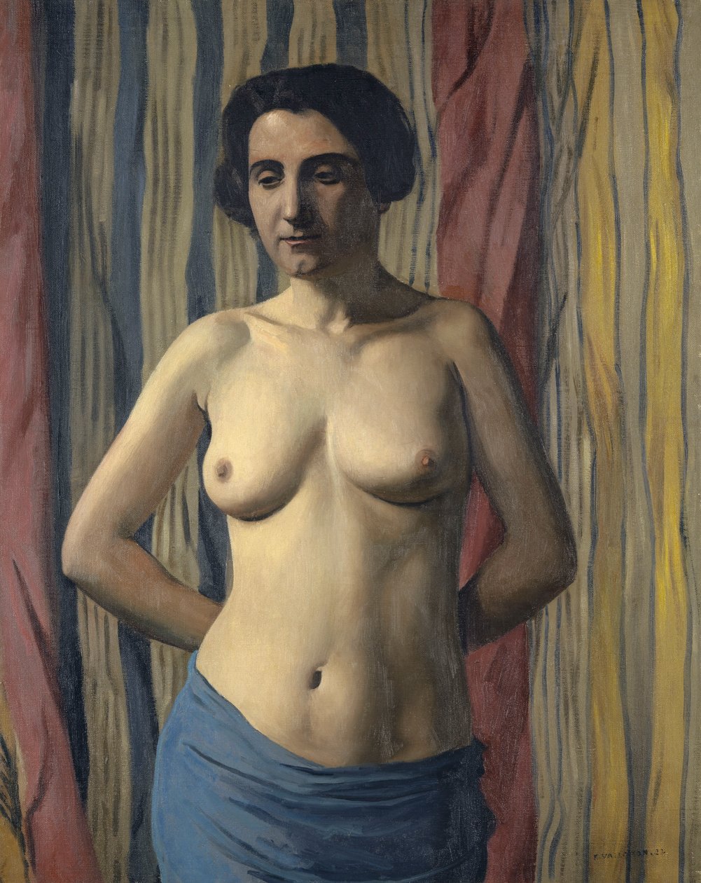 Nude with Blue Sash, 1922 by Felix Edouard Vallotton