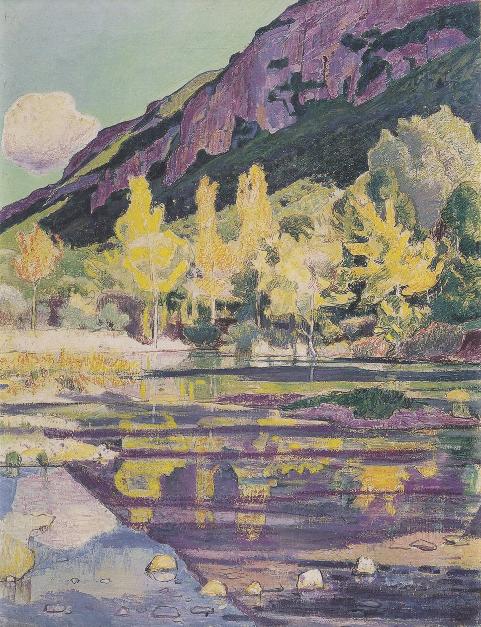 At the Foot of Petit Salève by Ferdinand Hodler