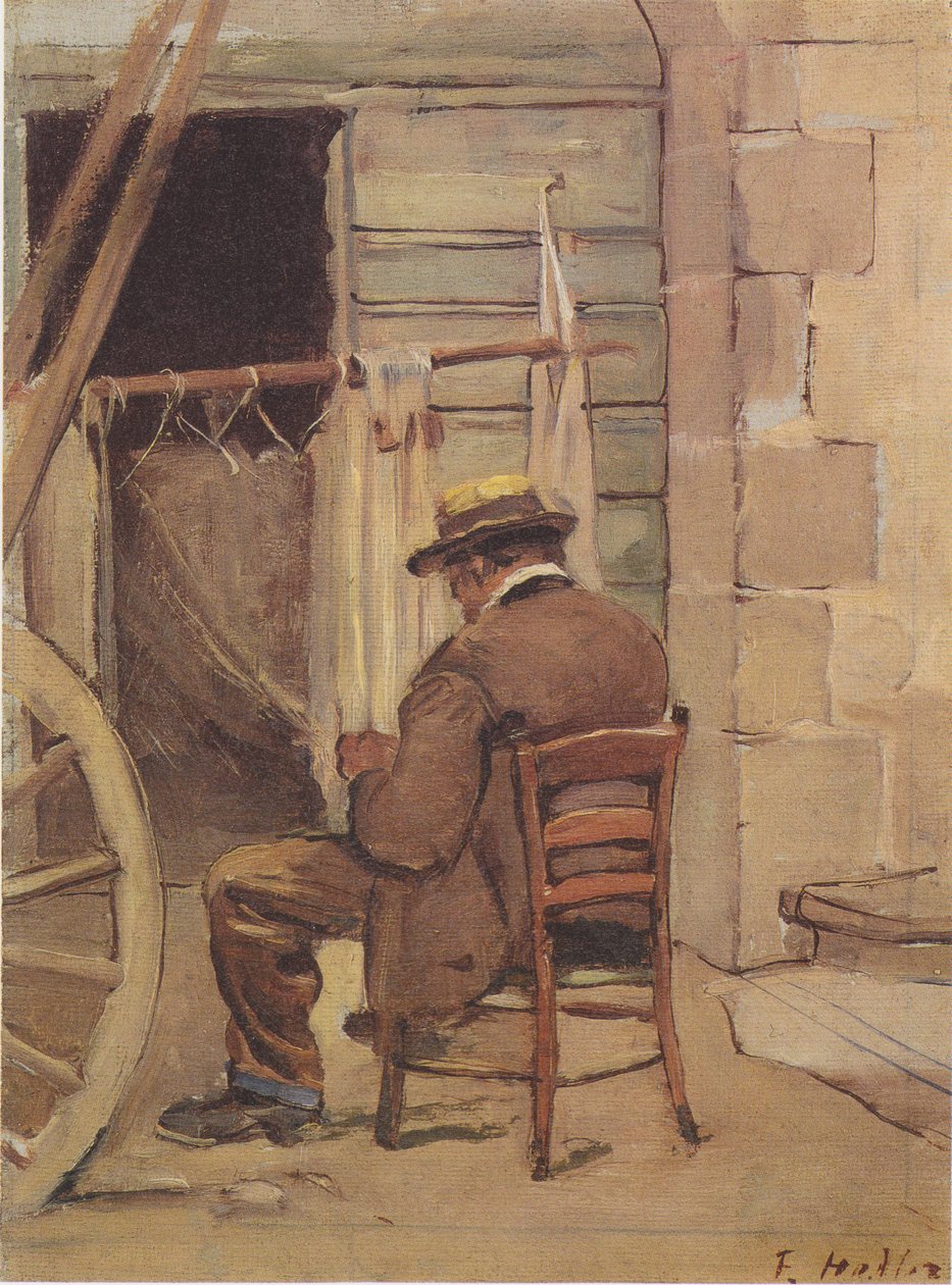 The Net Mender by Ferdinand Hodler