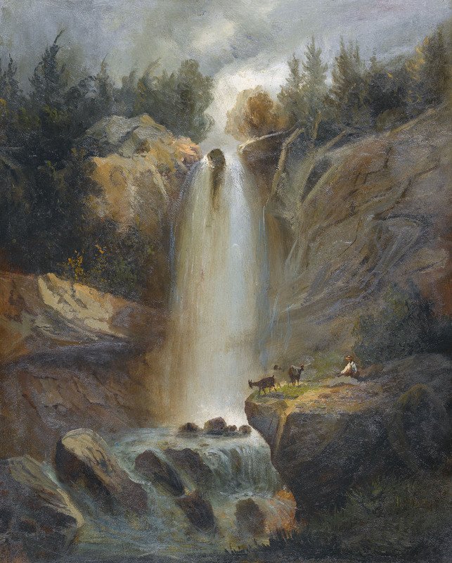 The Upper Reichenbach Falls by Ferdinand Hodler