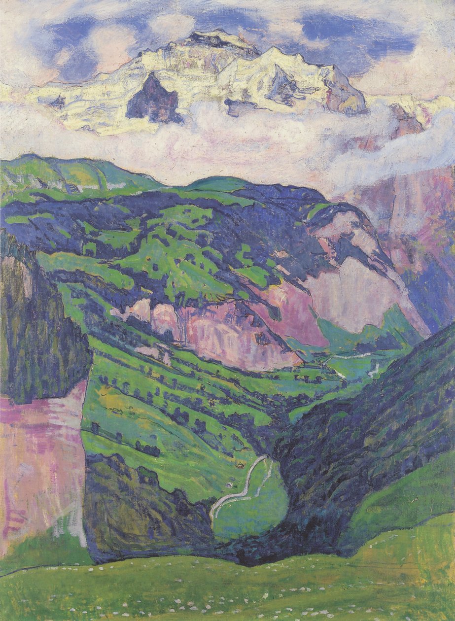 The Jungfrau from Isenfluh by Ferdinand Hodler