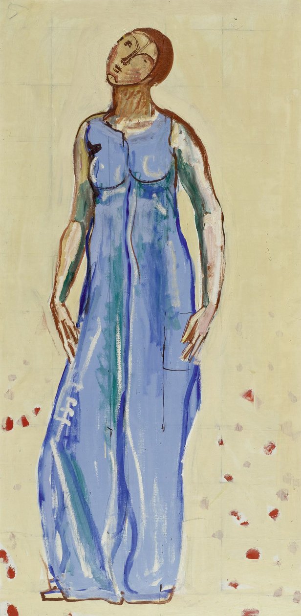 Female Figure Looking into Infinity by Ferdinand Hodler