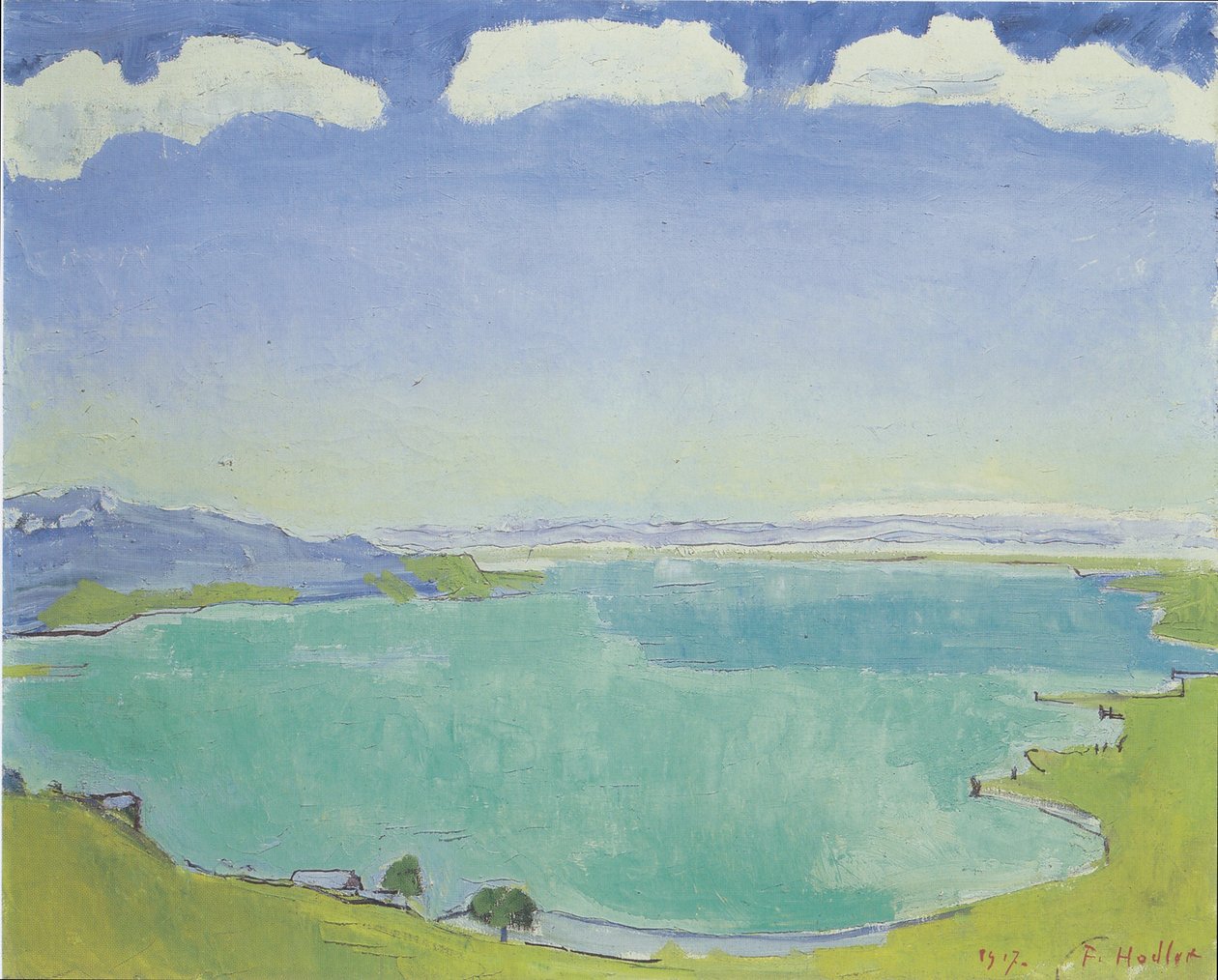 Lake Geneva from Caux by Ferdinand Hodler