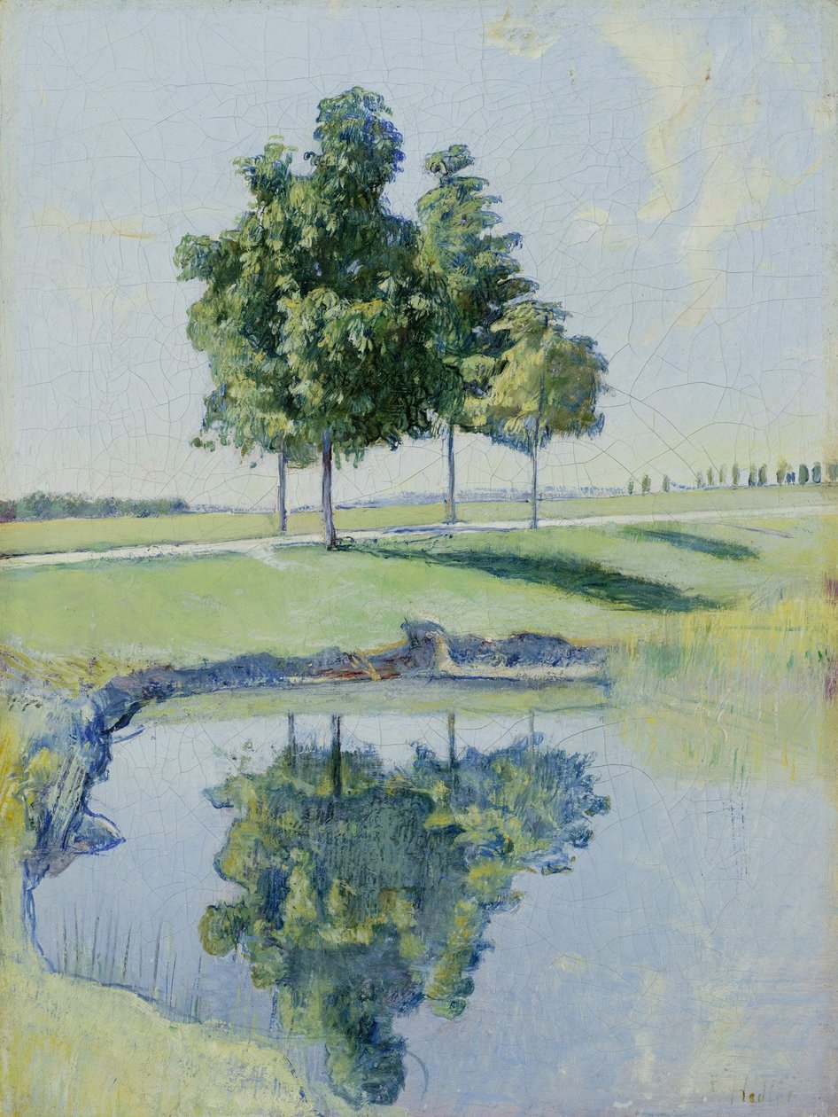 Chestnut Trees by Ferdinand Hodler