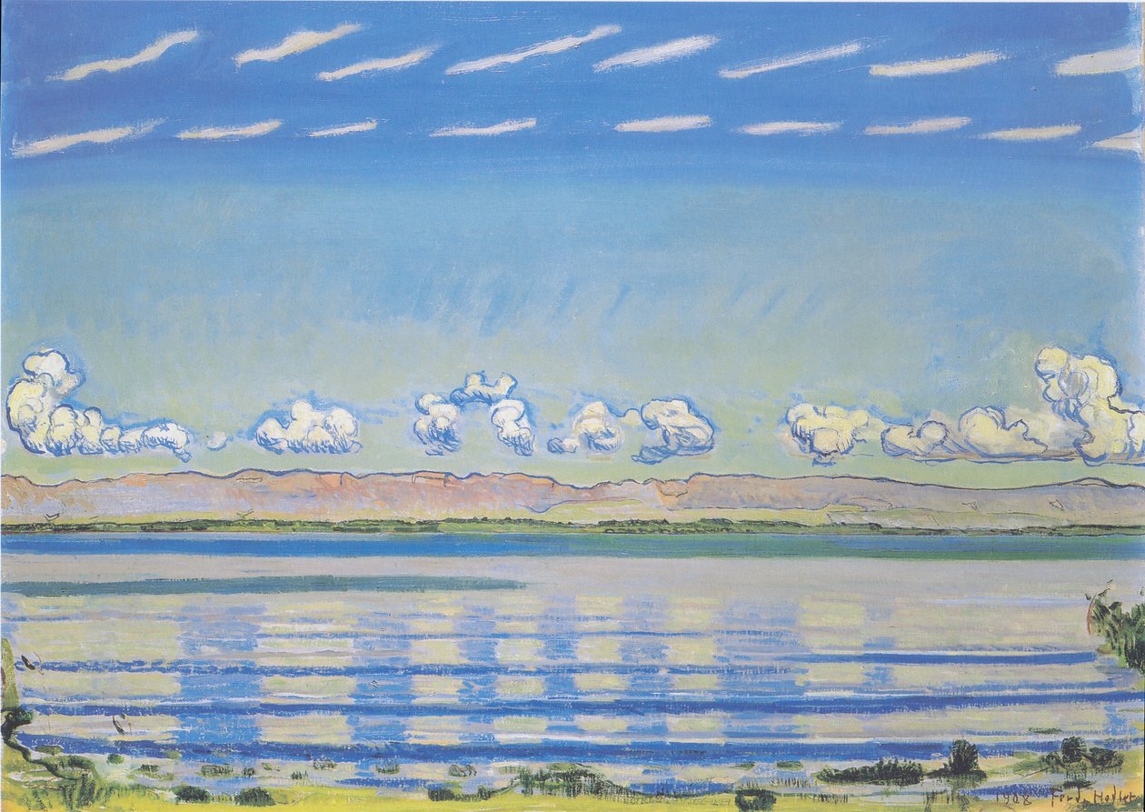 Rhythmic Landscape at Lake Geneva by Ferdinand Hodler