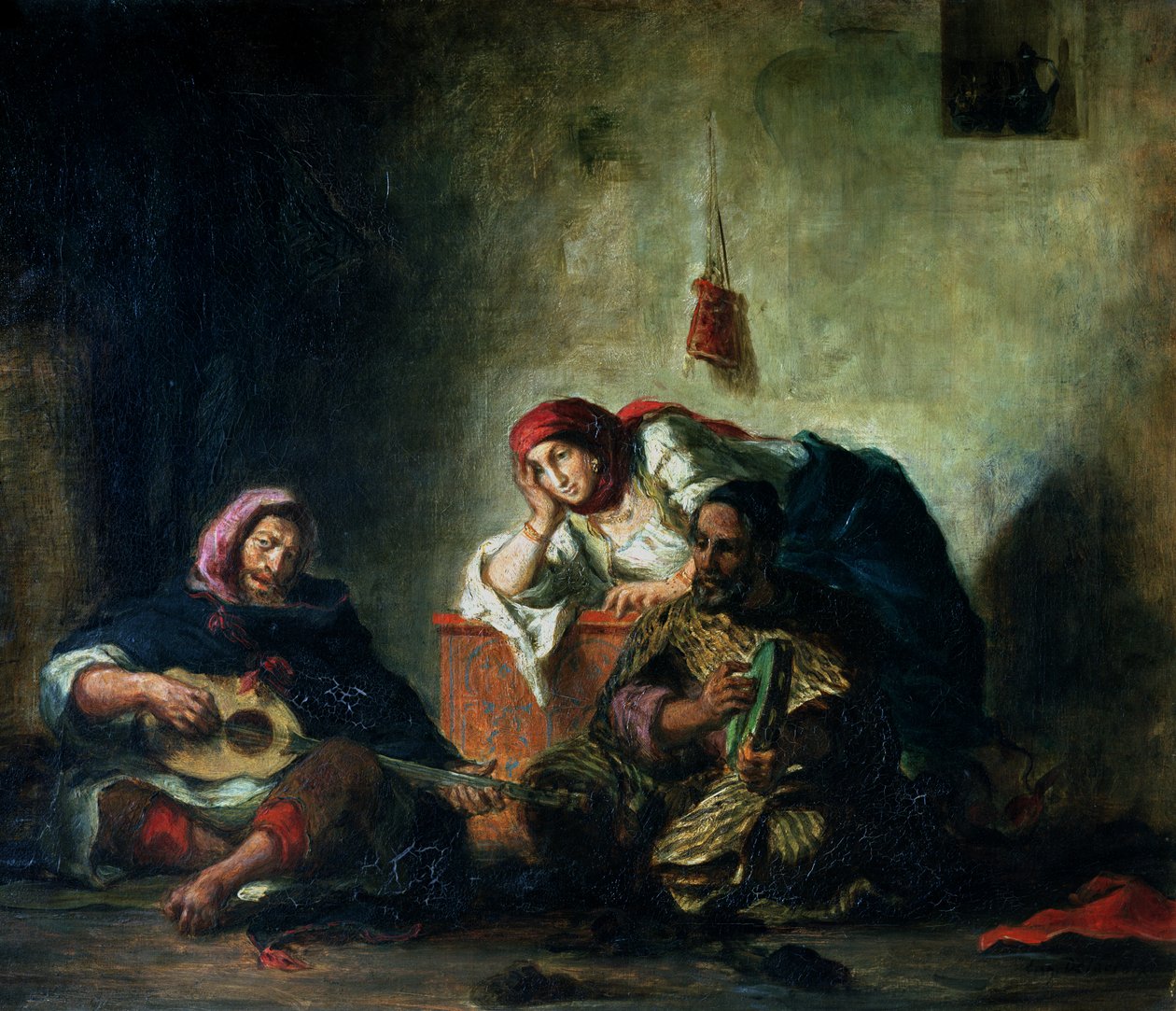 Jewish Musicians in Mogador, 1847 by Ferdinand Victor Eugene Delacroix