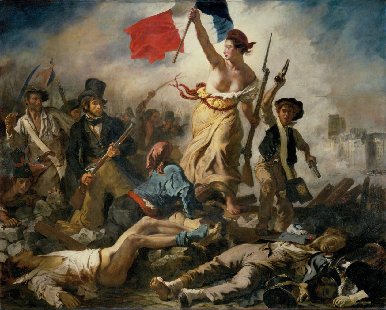 July 28. Liberty Leading the People by Ferdinand Victor Eugene Delacroix