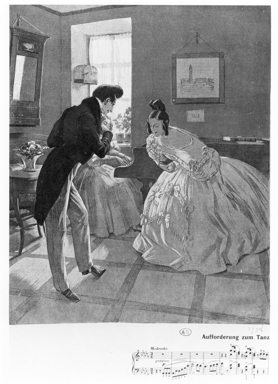 An Invitation to Dance, 1908 by Ferdinand von Reznicek