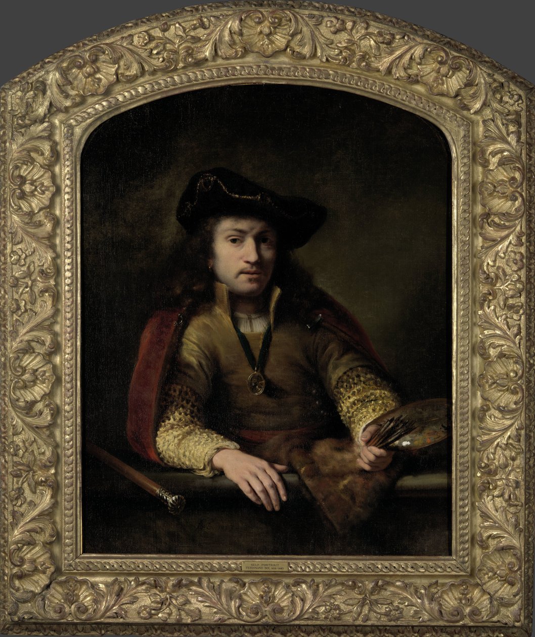 Self-portrait by Ferdinand Bol (signed by artist)