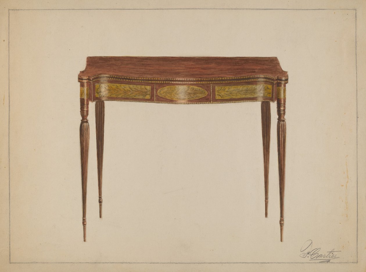 Card Table by Ferdinand Cartier