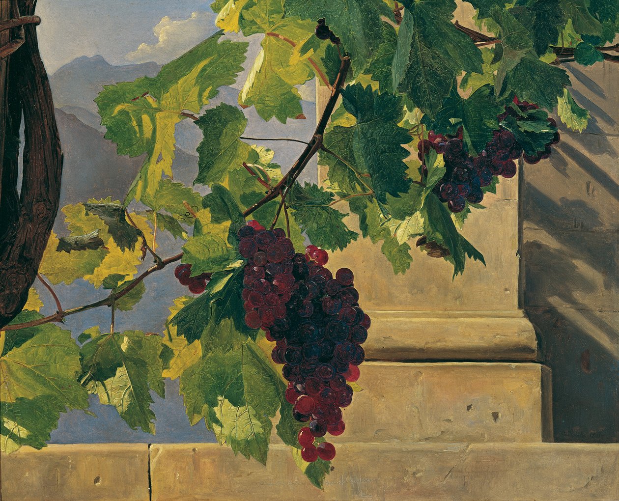 Grape Cluster by Ferdinand Georg Waldmuller
