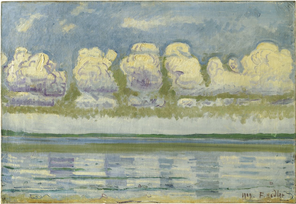 Lake Geneva with the Swiss Jura, 1909 by Ferdinand Hodler