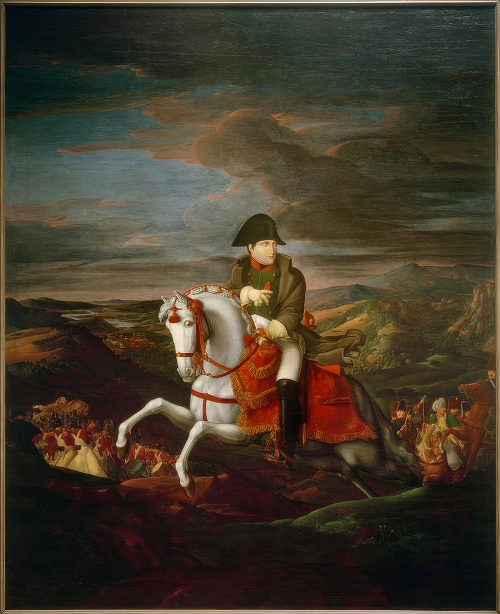 Equestrian Portrait of Emperor Napoleon I by Ferdinand Olivier