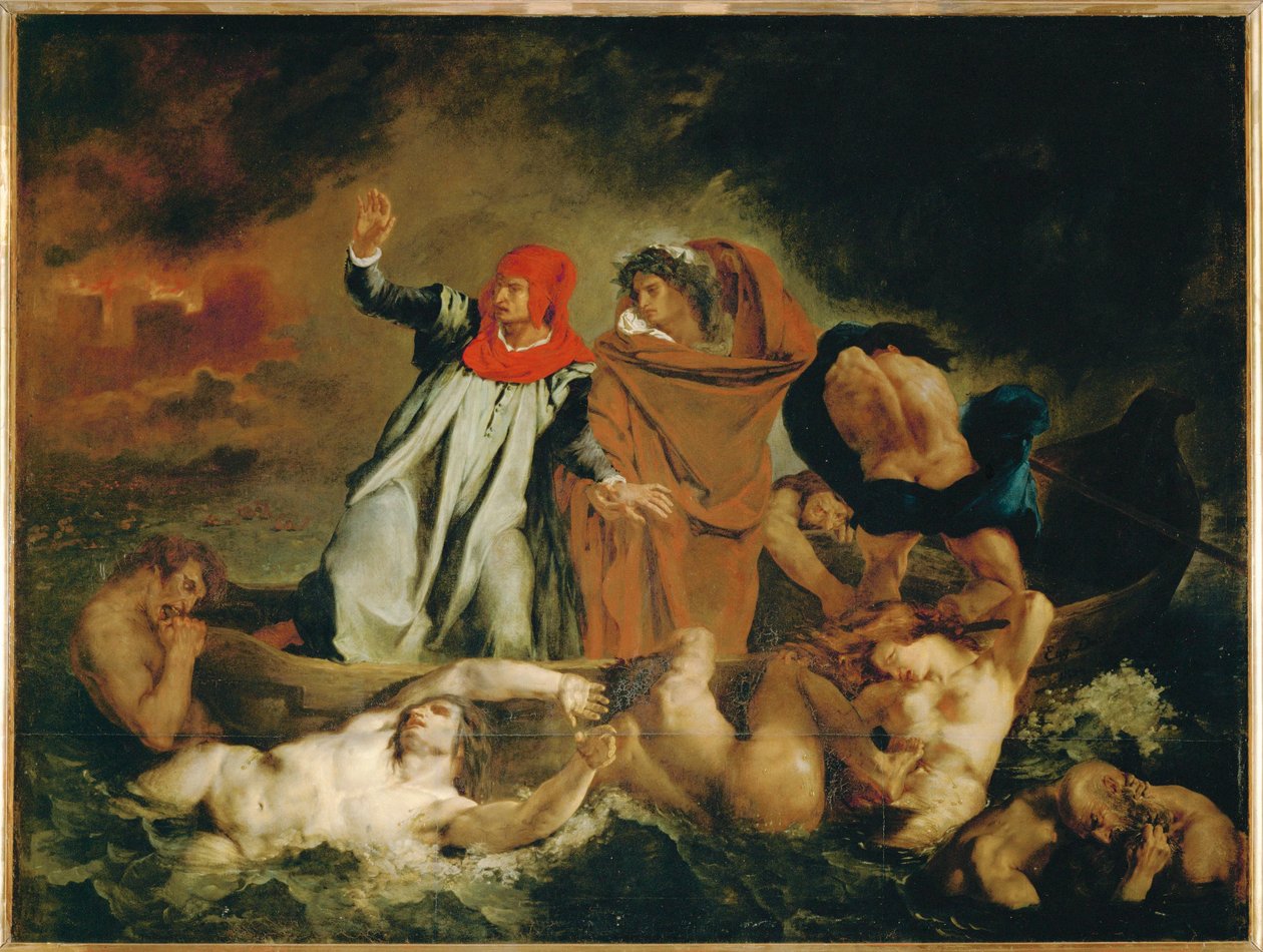 Dante and Virgil by Ferdinand Victor Eugene Delacroix