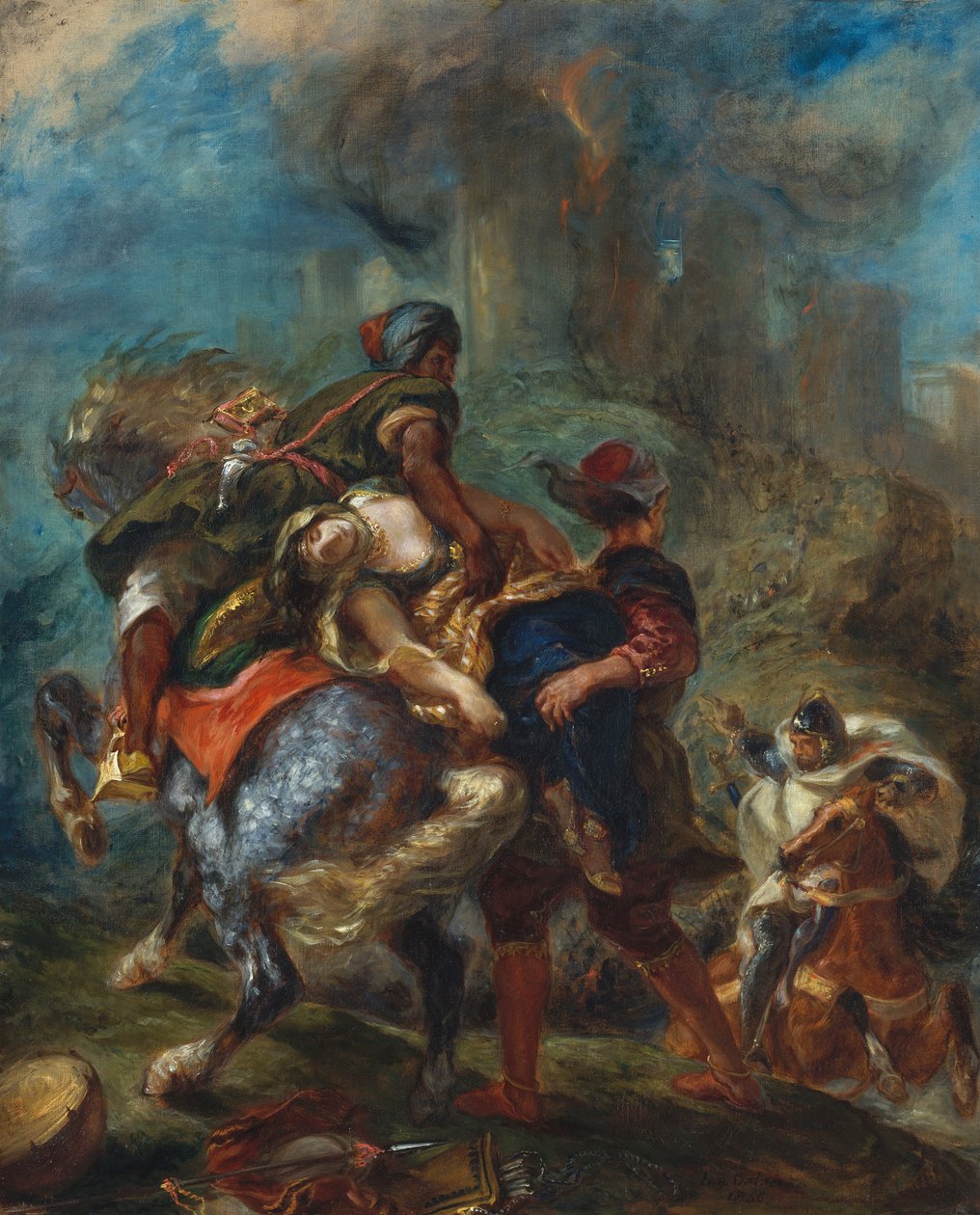 The Abduction of Rebecca by Ferdinand Victor Eugene Delacroix