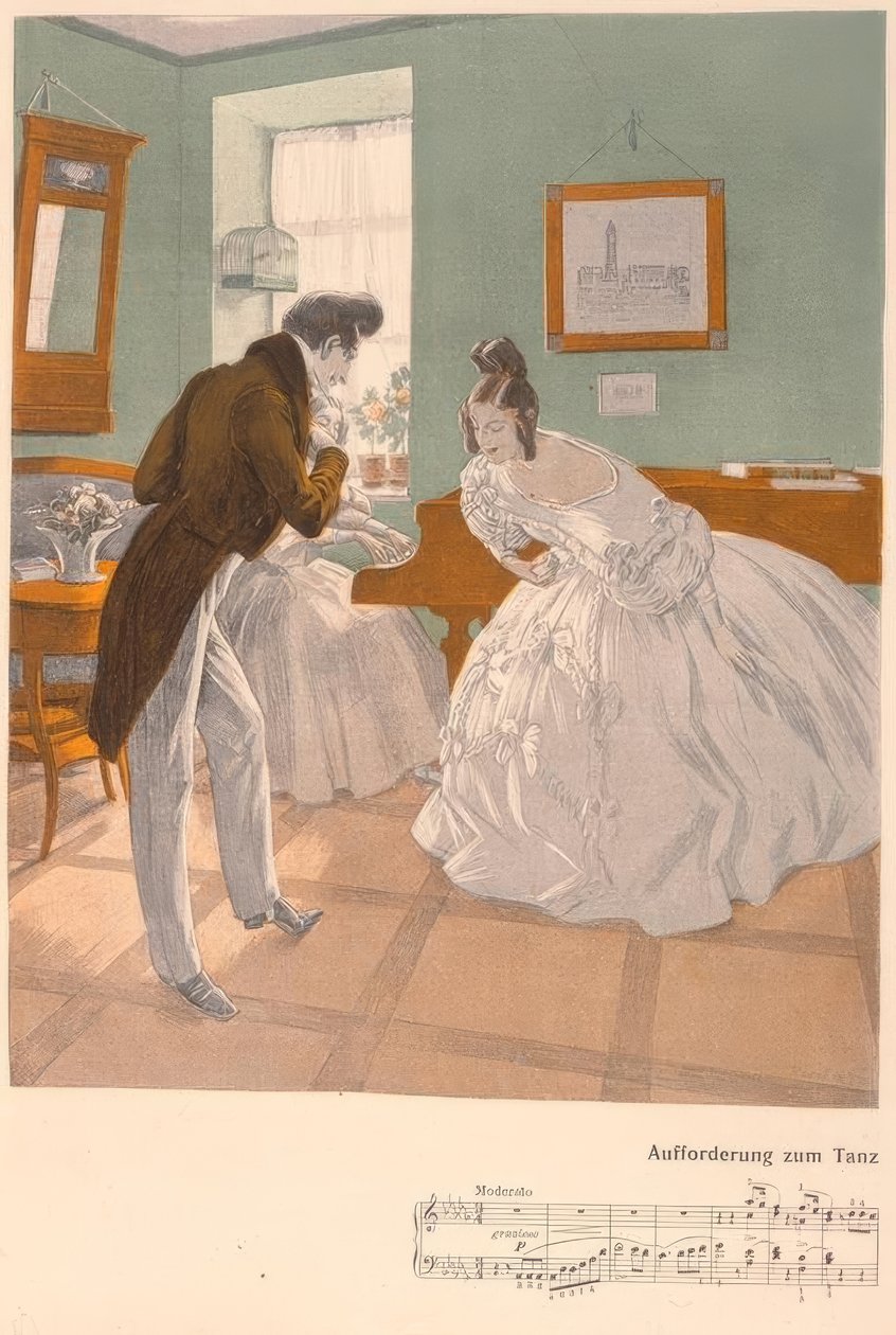 Reznicek, Invitation to Dance/ 1906 by Ferdinand von Reznicek