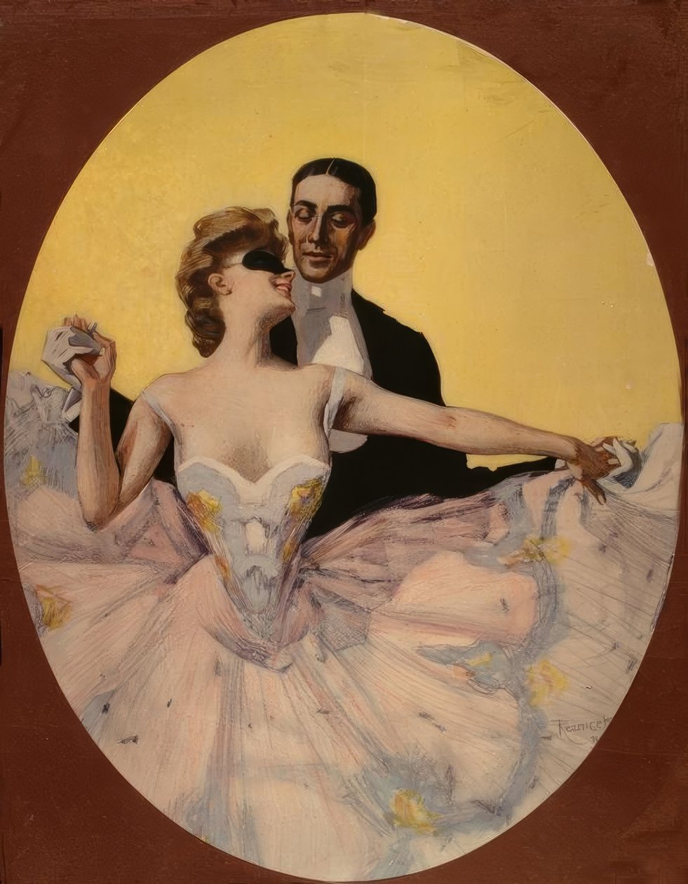 Dancing Couple by Ferdinand von Reznicek