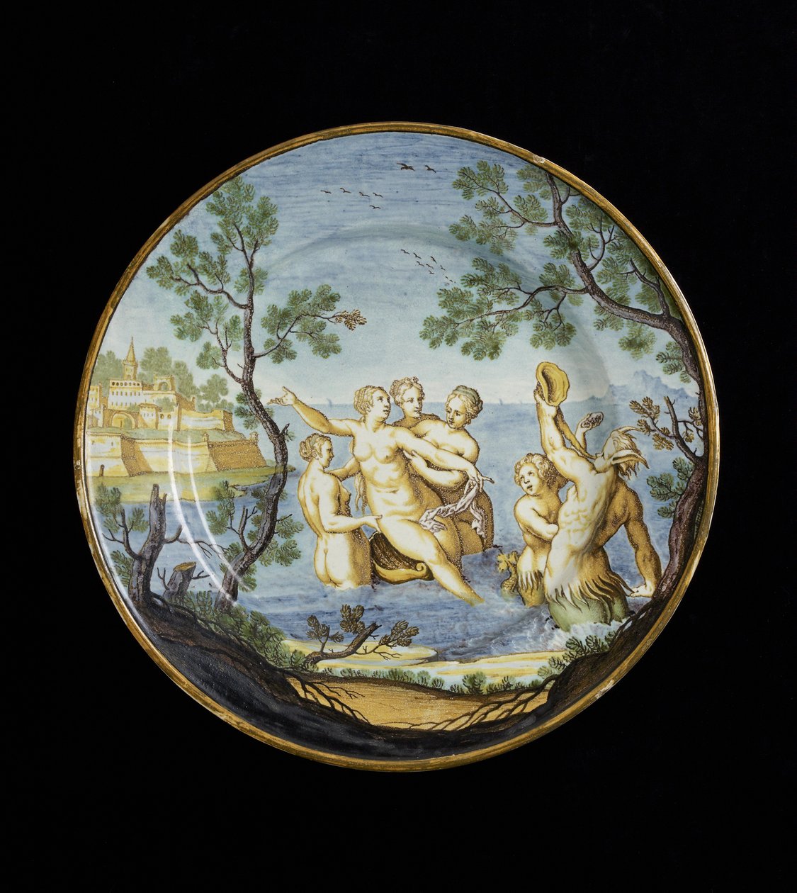 Plate with Amphitrite and Nymphs, c. 1730 - 1750 by Ferdinando Maria Campani