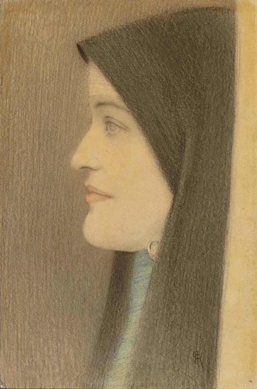 Study of a Woman by Fernand Khnopff