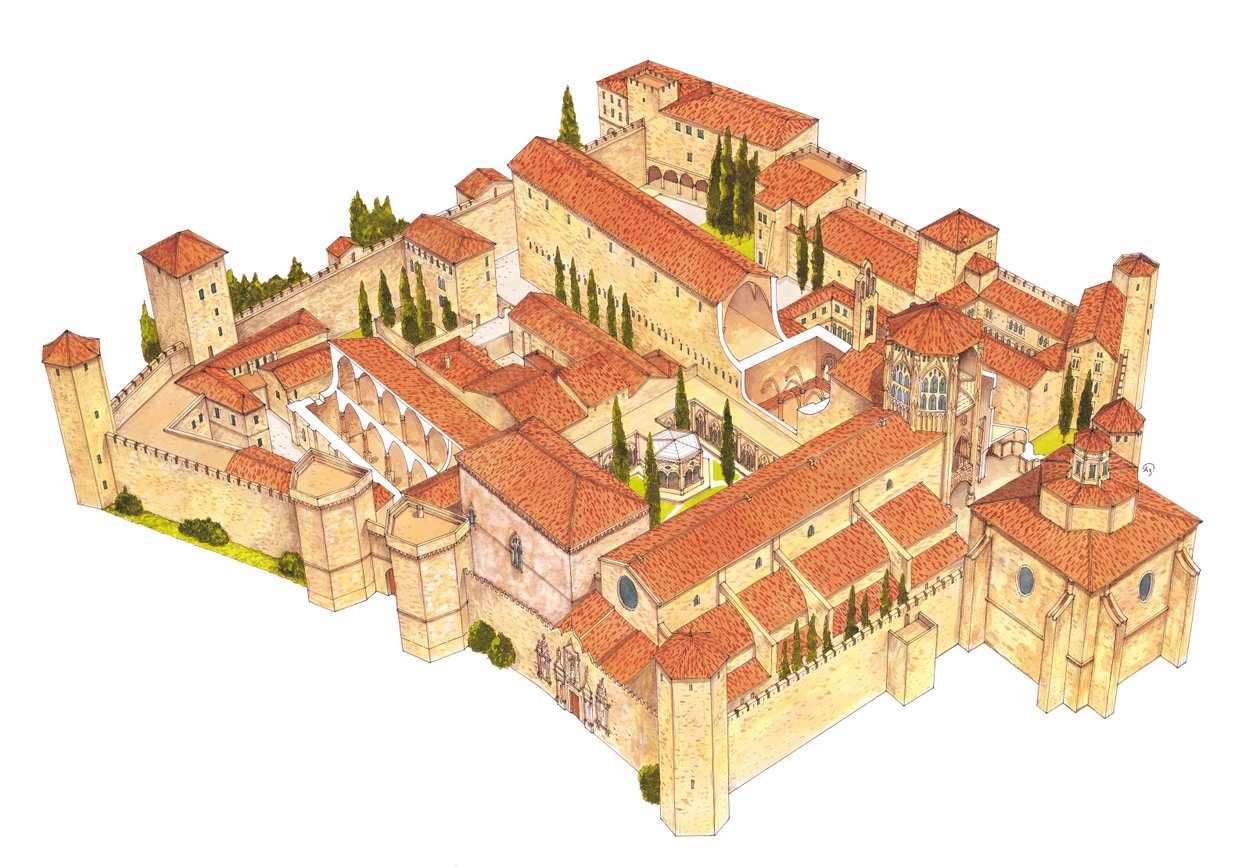 Poblet Monastery. Catalonia, Spain by Fernando Aznar Cenamor