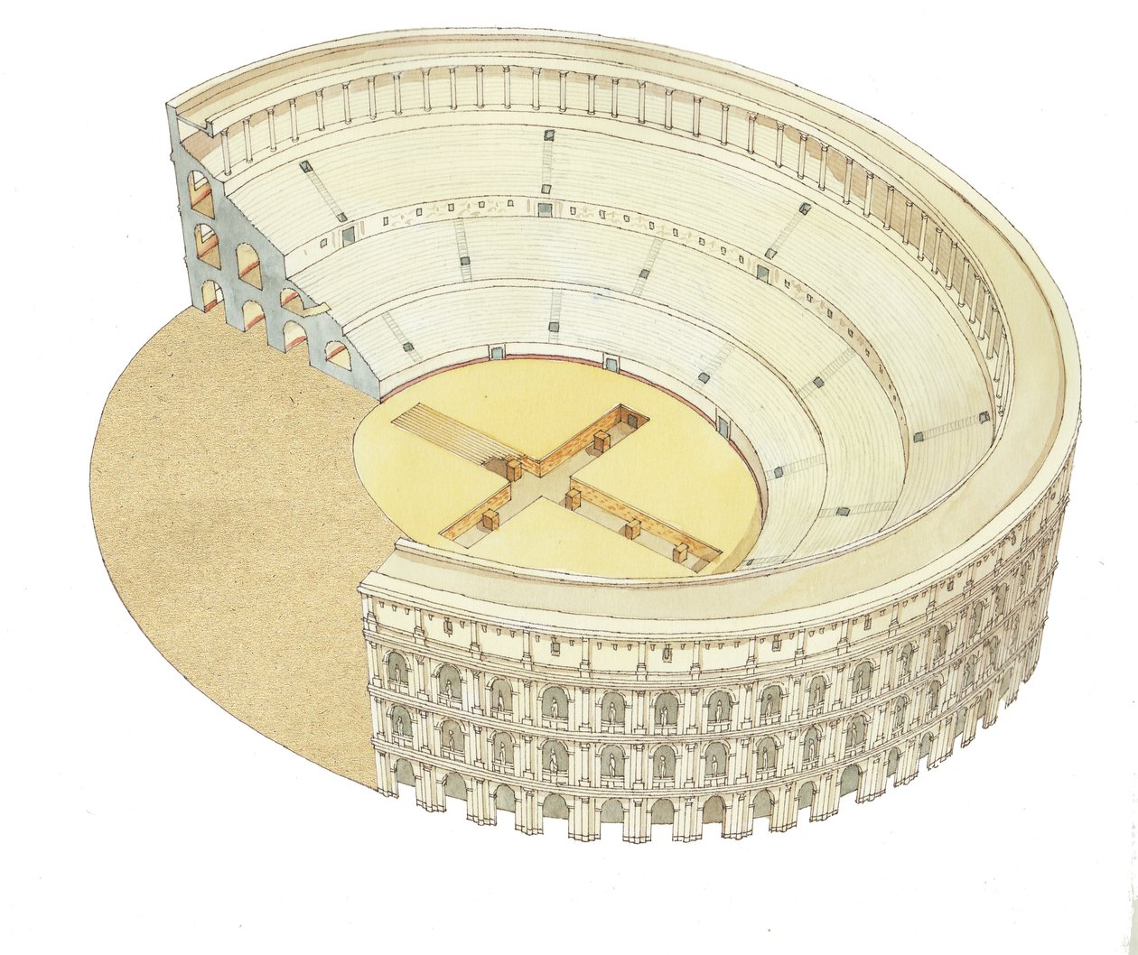 Roman amphitheatre by Fernando Aznar Cenamor