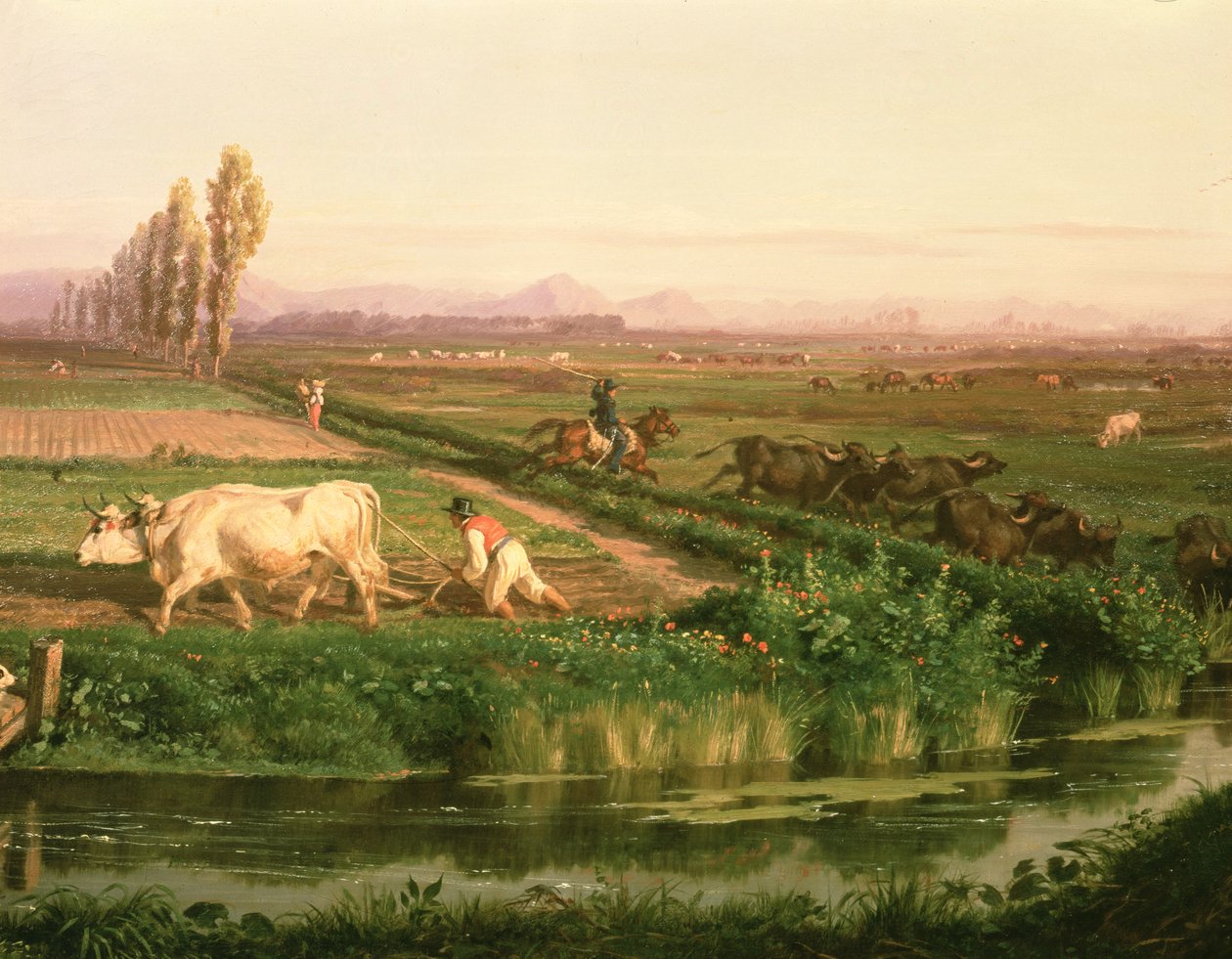 View of Carditello by Filippo Palizzi