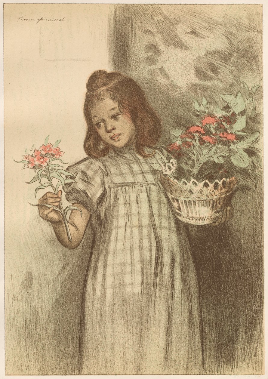 Flower Seller by Firmin Bouisset
