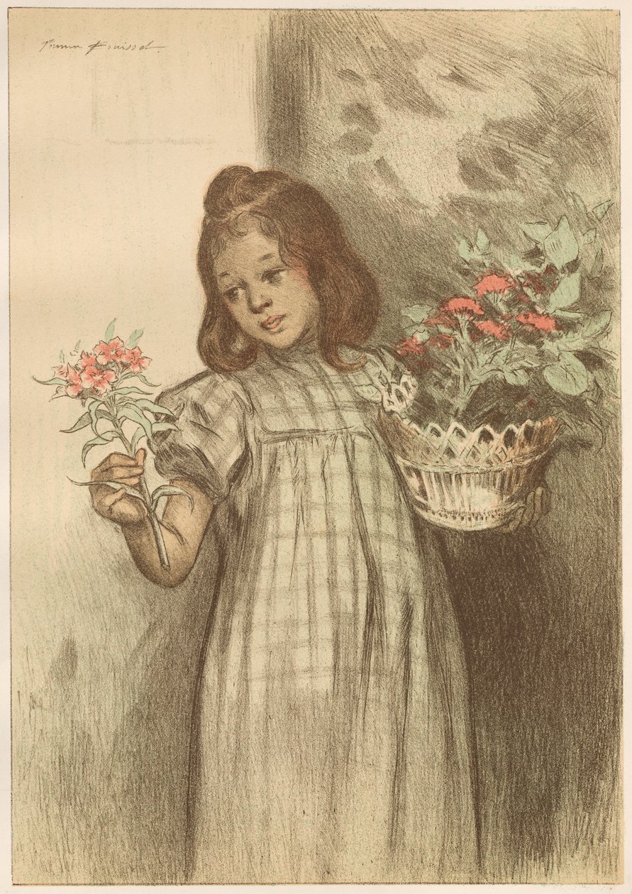 Flower Seller by Firmin Bouisset