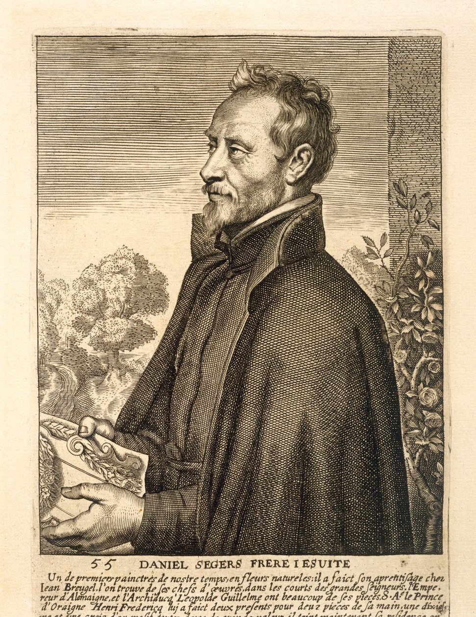 Portrait of Daniel Seghers by Flemish School