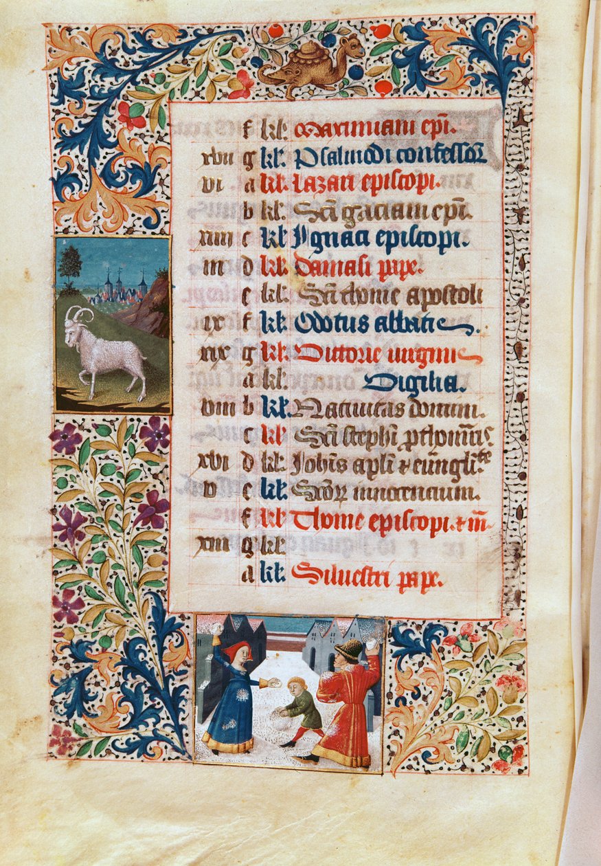 The Month of December by Flemish School