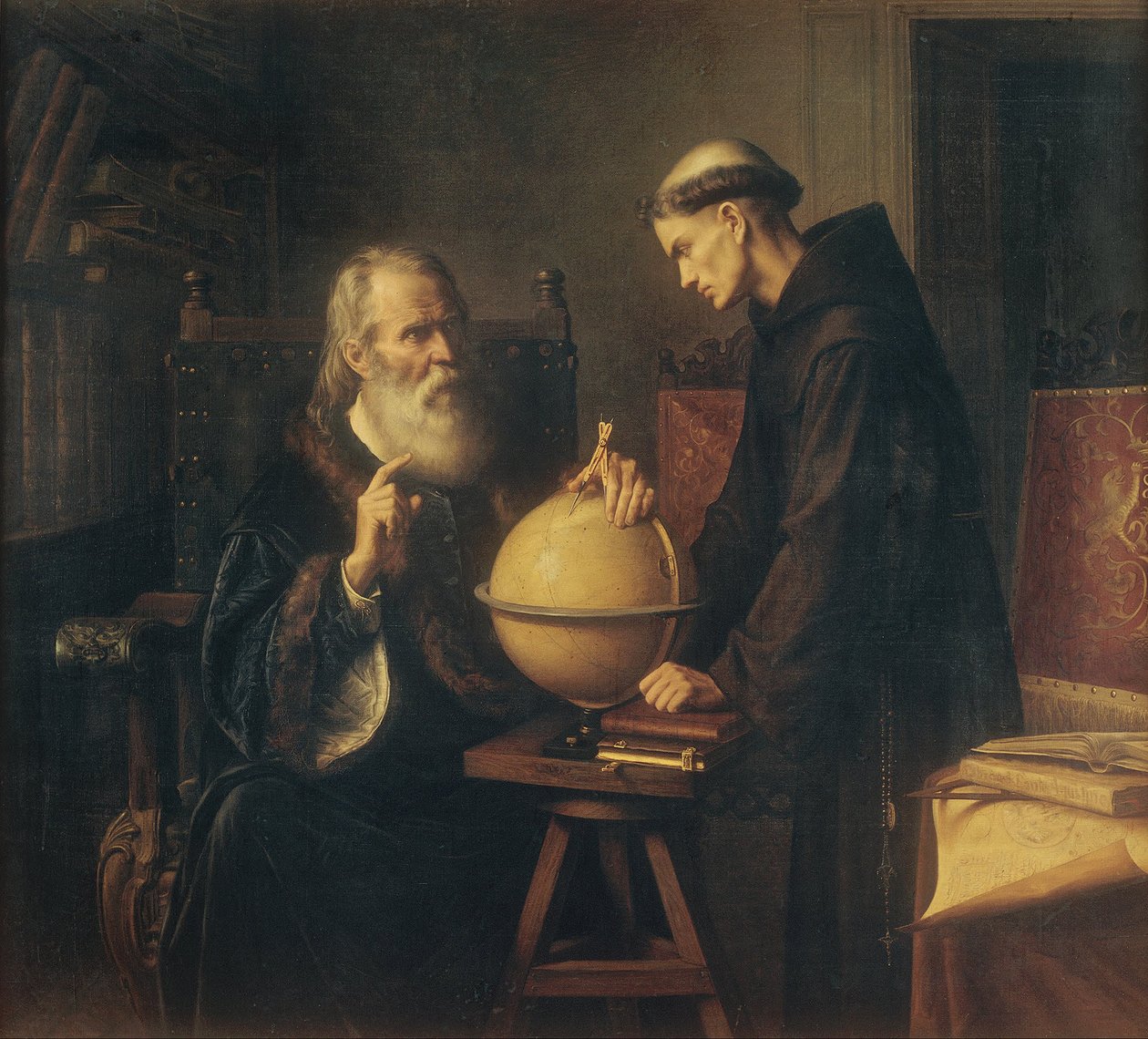 Galileo Demonstrating the New Astronomical Theories at the University of Padua by Félix Parra