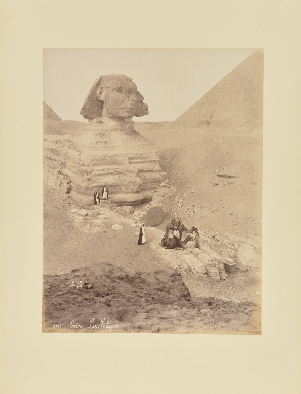Cairo - The Sphinx by Félix Bonfils