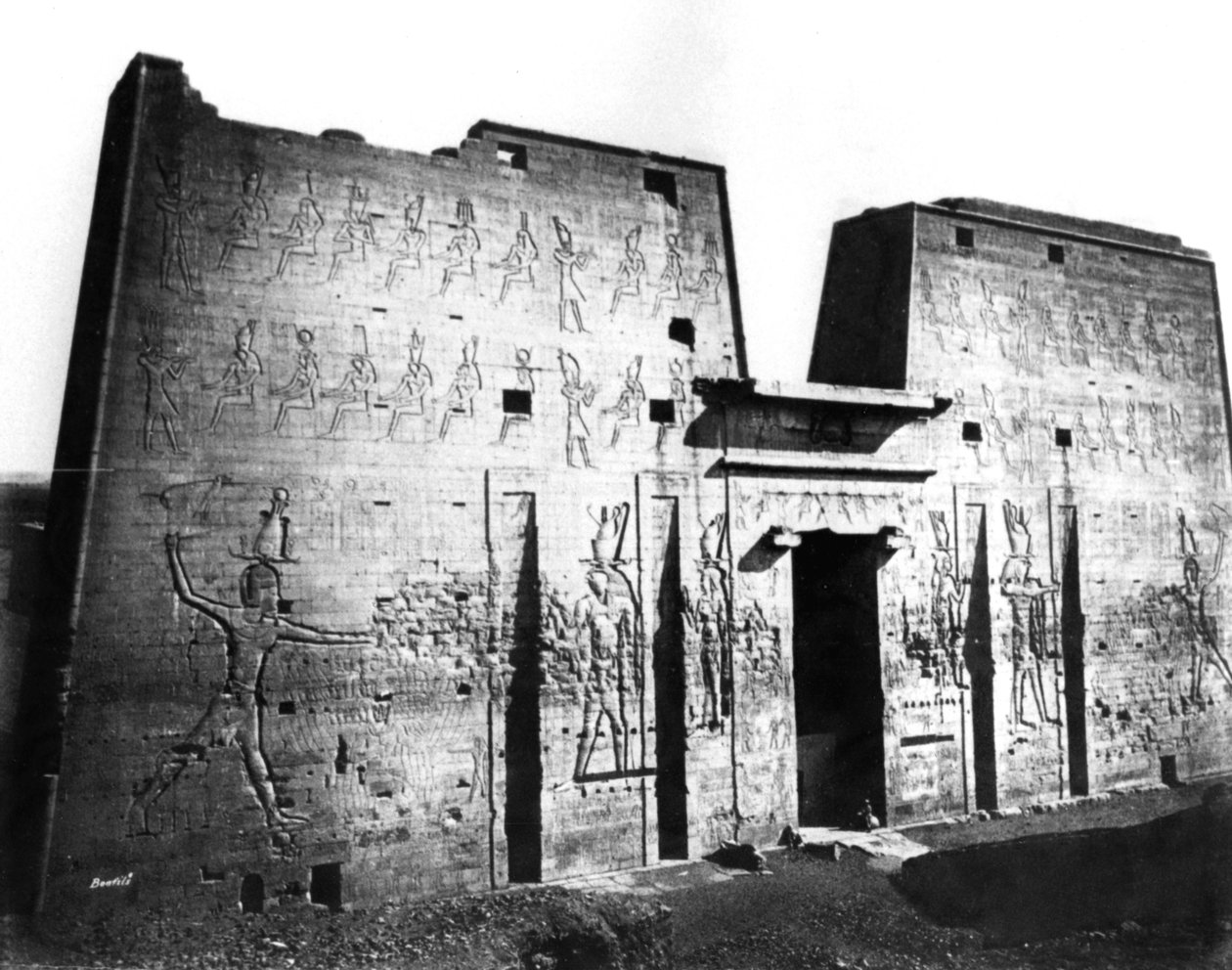 Edfu, Nubia, Egypt, 1878 by Félix Bonfils