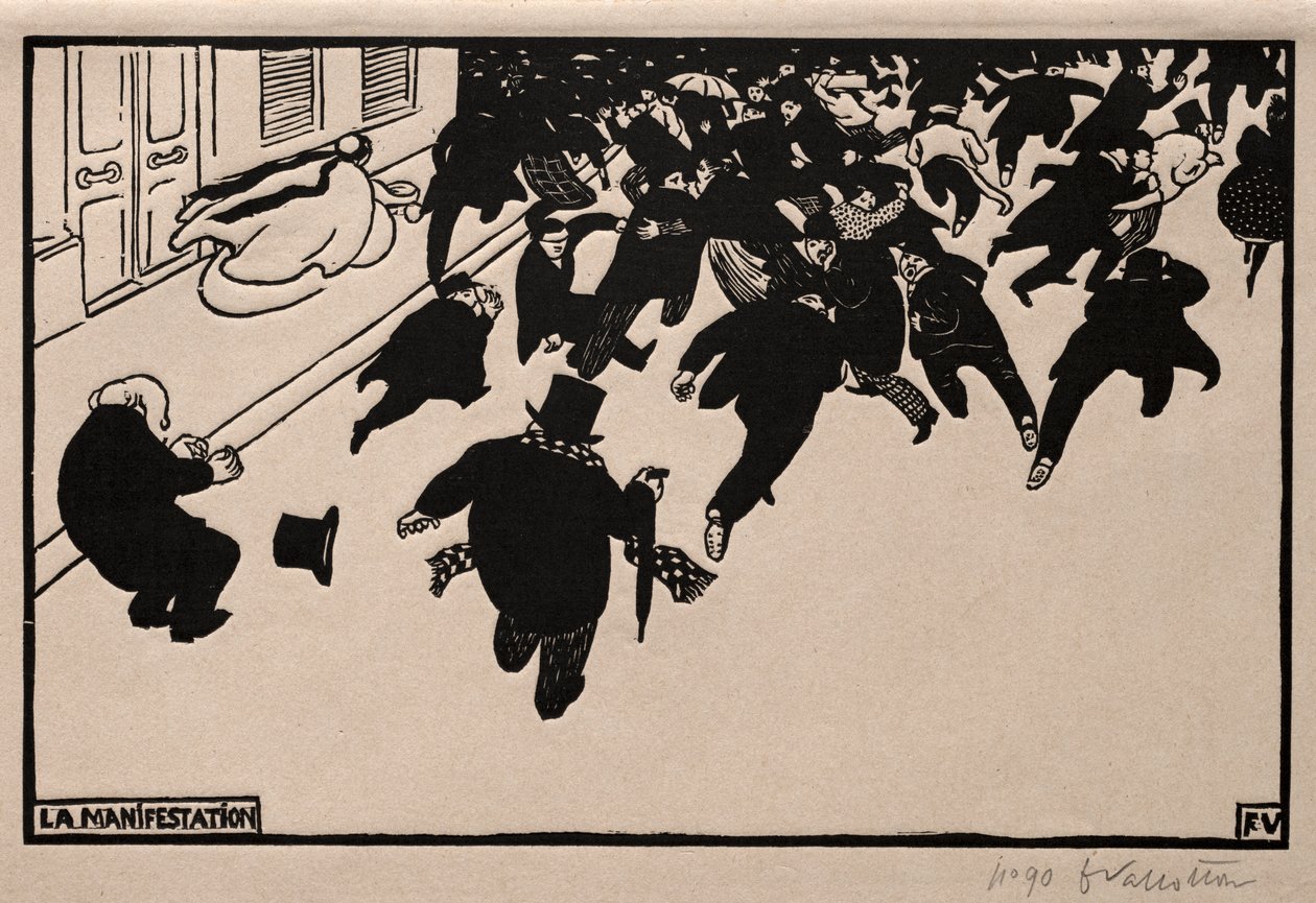 The Protest by Félix Vallotton