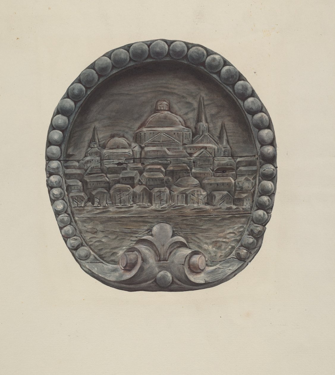 Architectural Ornament (City of Boston) by Flora Merchant
