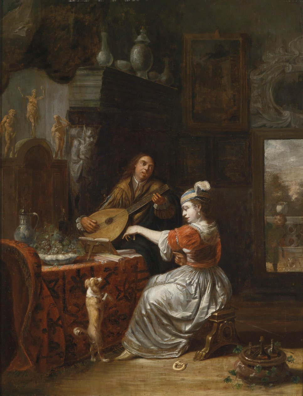 The Musical Declaration of Love by Follower of Gabriël Metsu
