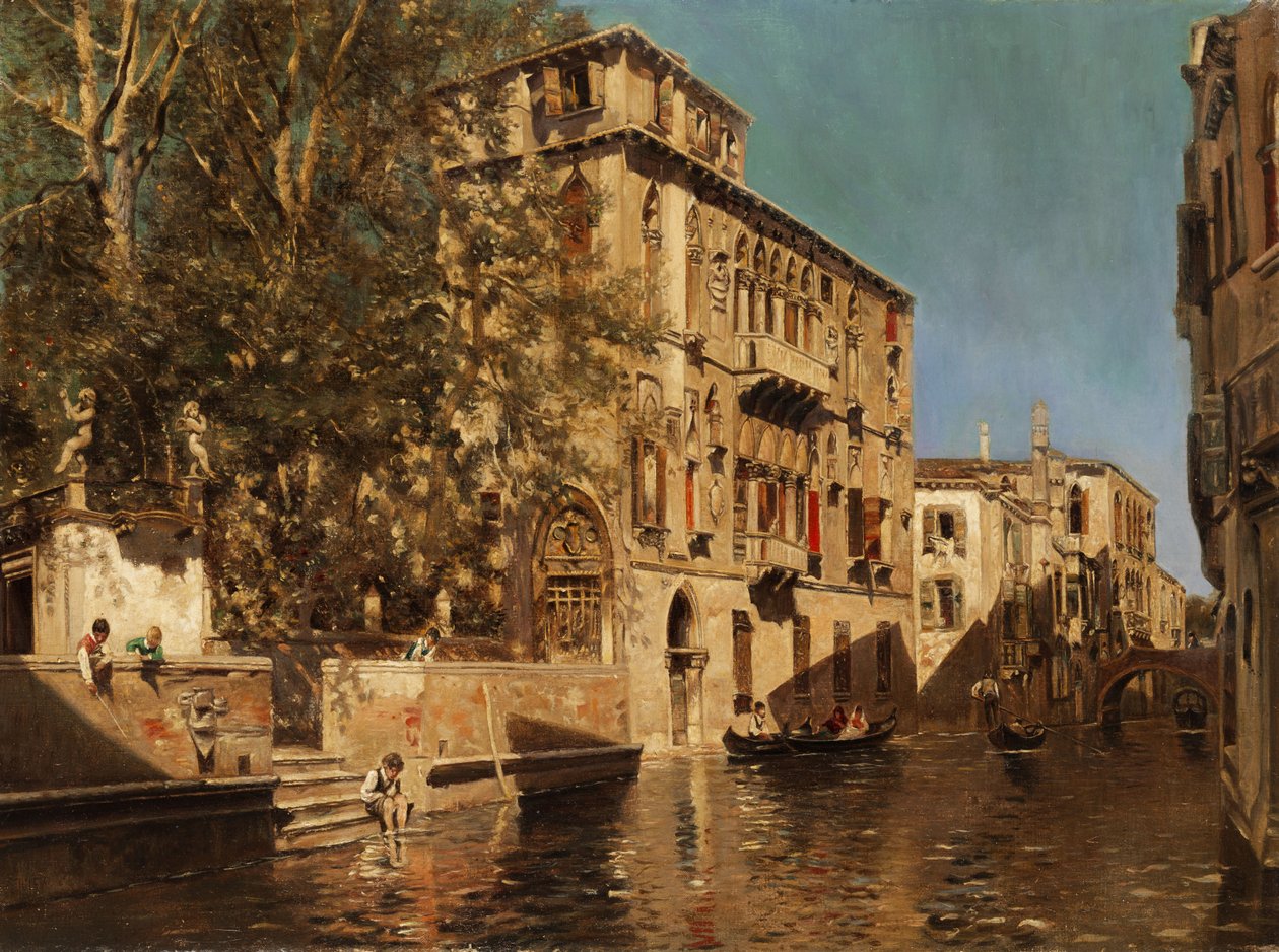 Palace in Venice by Follower of Martin Rico