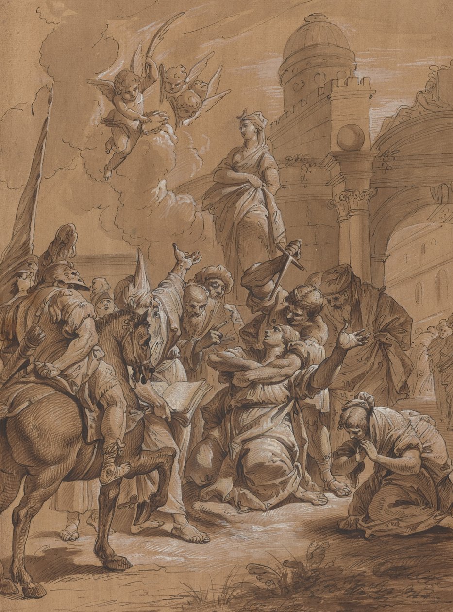 Martyrdom of a Female Saint by Follower of Francesco Fontebasso