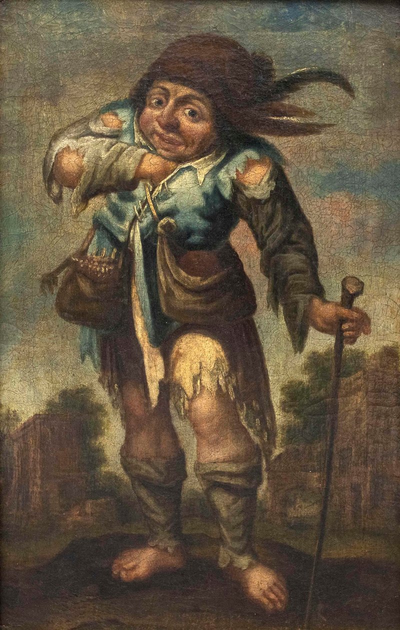 Beggar Boy 17-18th Century by Follower of Jacques Callot