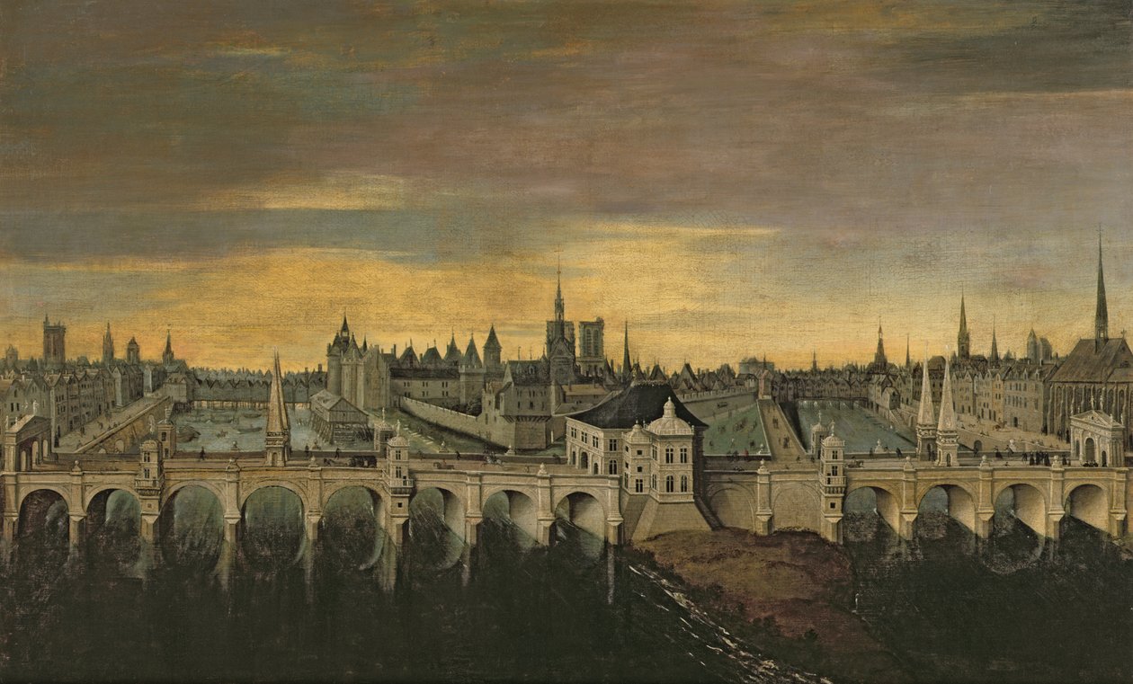 Design for the Construction of the Pont-Neuf, c.1577 by Fontainebleau School